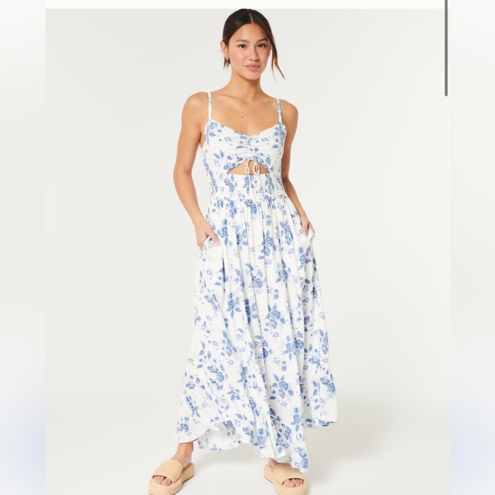 ASYMMETRICAL HEM MAXI DRESS